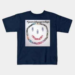 #justwithpaperclips Kids T-Shirt